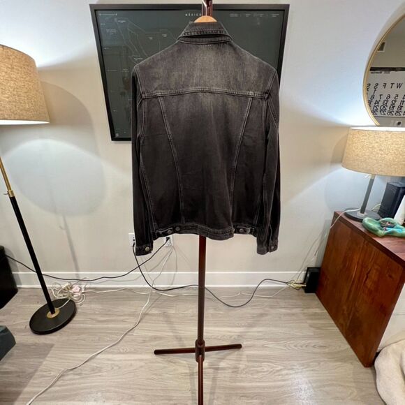 Frame - Denim Trucker Jacket (#LHJK252) - Black Bridge - Picture 2 of 6